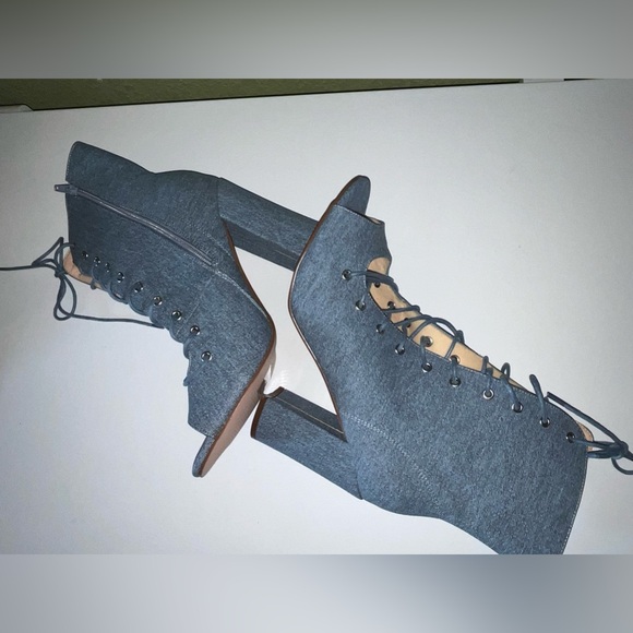 Chase + Chloe Shoes - Chase + Chloe  blue Jeans heels size 11